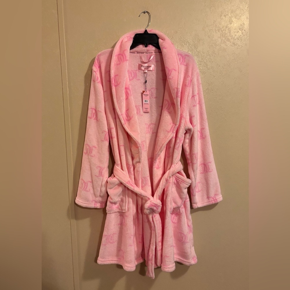 NWT Juicy Couture Super Soft Luxe Plush Shawl Collar Robe sz 1X